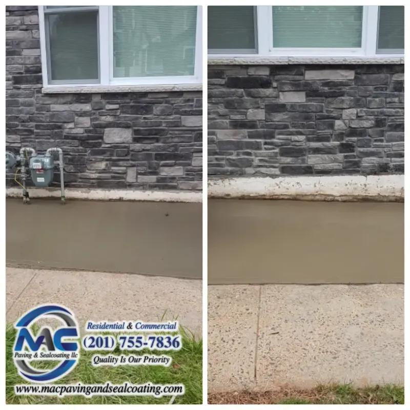Concrete Walkways in NJ | Installed by Local Experts - Work in Progress - MAC Paving and Sealcoating